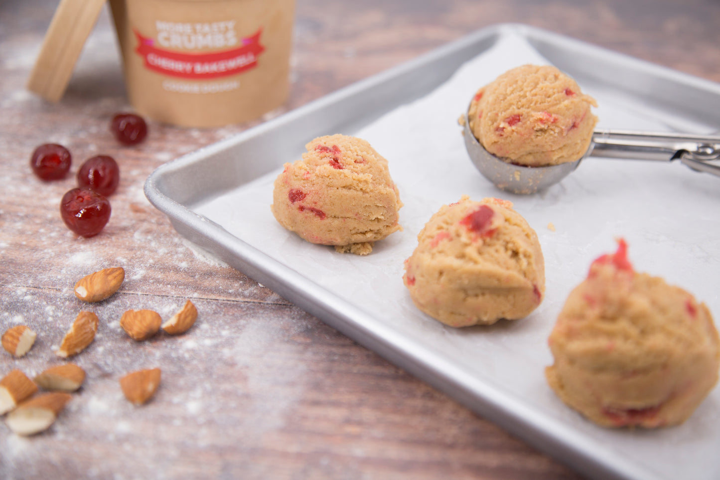 Cherry Bakewell Cookie Dough