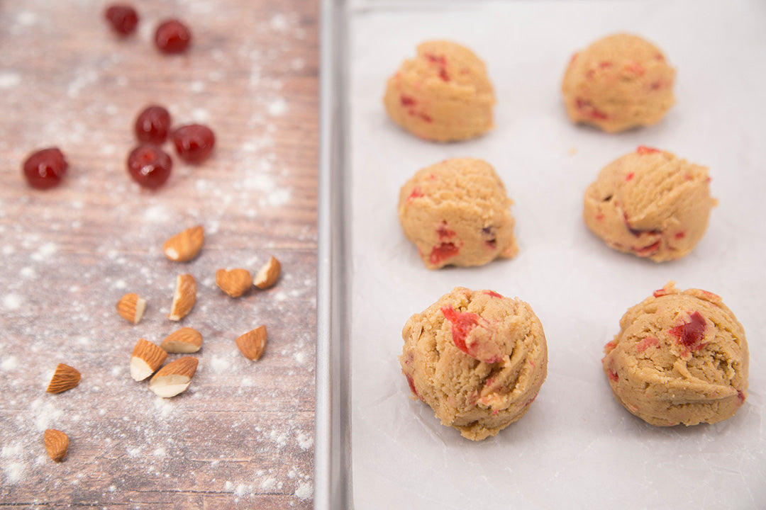 Cherry Bakewell Cookie Dough